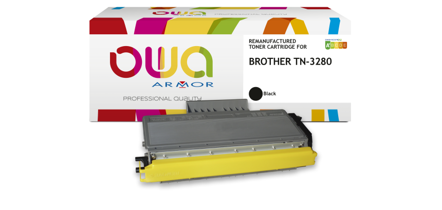 Toner remanufacturé OWA - très très haute capacité - Noir - pour BROTHER TN-3280