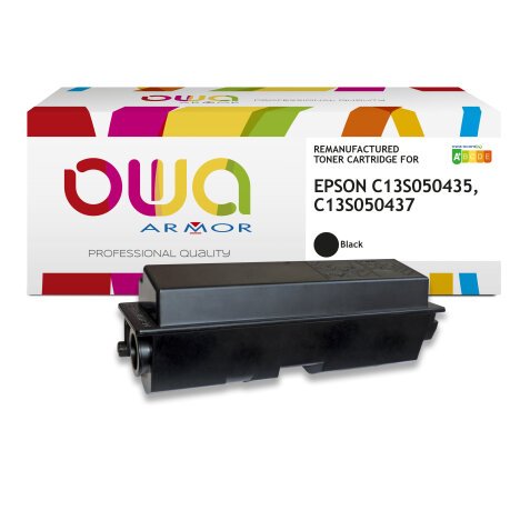 Toner remanufacturé OWA - très très haute capacité - Noir - pour EPSON C13S050435, C13S050437