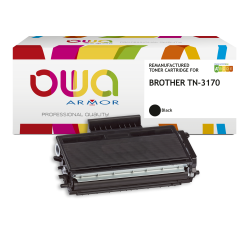 Toner remanufacturé OWA - très très haute capacité - Noir - pour BROTHER TN-3170