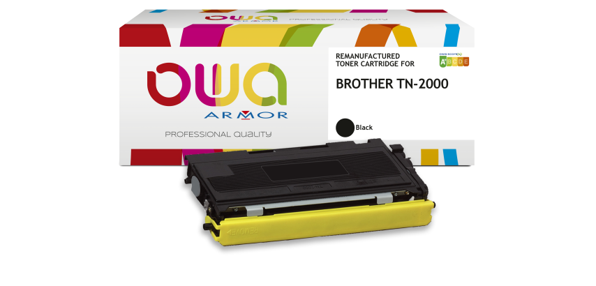OWA Remanufactured Toner - Extra High Capacity - Black - for BROTHER TN-2000