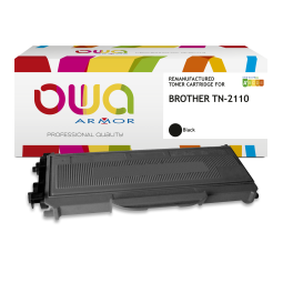 EN_Toner remanufacturé OWA - standard - Noir - pour BROTHER TN2130, TN-2110