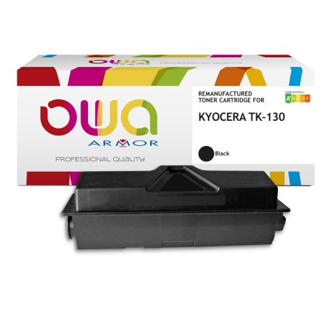 Toner remanufacturé OWA - standard - Noir - pour KYOCERA TK-130