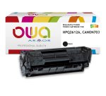 Toner remanufacturé OWA - très très haute capacité - Noir - pour HP Q2612A, CANON 703