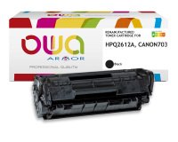 Toner remanufacturé OWA - très très haute capacité - Noir - pour HP Q2612A, CANON 703