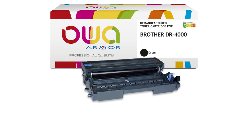 Tambour remanufacturé OWA - standard - Noir - pour BROTHER DR-4000