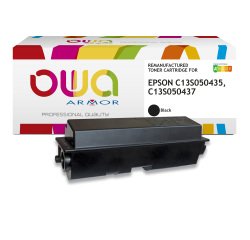 Toner remanufacturé OWA - haute capacité - Noir - pour EPSON C13S050435, C13S050437