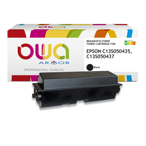 Toner remanufacturé OWA - haute capacité - Noir - pour EPSON C13S050435, C13S050437