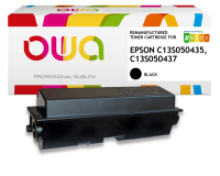 Toner remanufacturé OWA - haute capacité - Noir - pour EPSON C13S050435, C13S050437