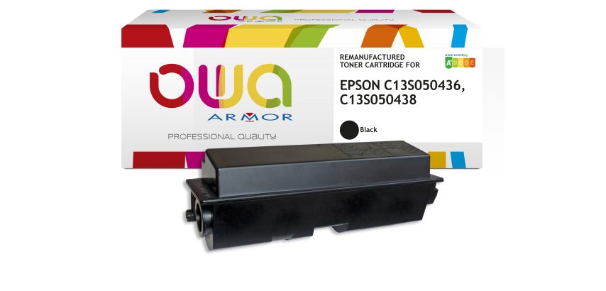 Toner remanufacturé OWA - standard - Noir - pour EPSON C13S050436, C13S050438