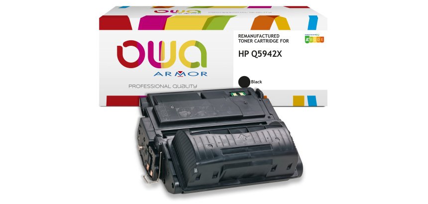Toner remanufacturé OWA - très très haute capacité - Noir - pour HP Q5942X