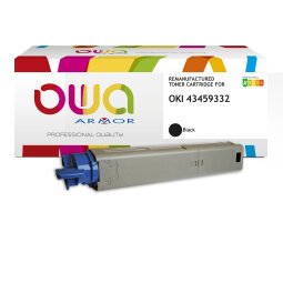 Toner remanufacturé OWA - haute capacité - Noir - pour OKI 43459332