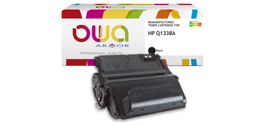 Toner remanufacturé OWA - très très haute capacité - Noir - pour HP Q1338A