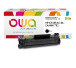 Toner remanufacturé OWA - très très haute capacité - Noir - pour HP CB435A, CANON 712
