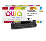 Toner remanufacturé OWA - très très haute capacité - Noir - pour HP CB435A, CANON 712