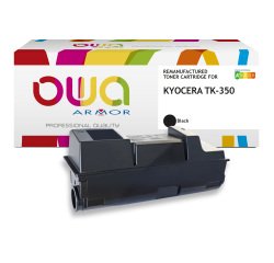 Toner remanufacturé OWA - standard - Noir - pour KYOCERA TK-350