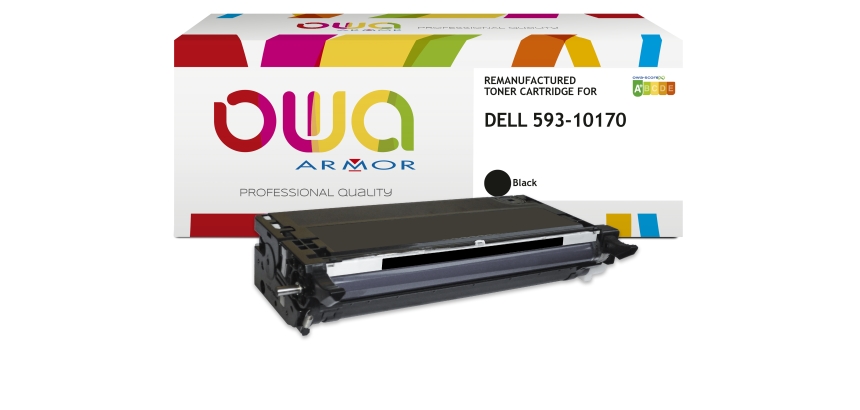 Toner remanufacturé OWA - haute capacité - Noir - pour DELL 593-10170