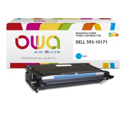 Toner remanufacturé OWA - haute capacité - Cyan - pour DELL 593-10171