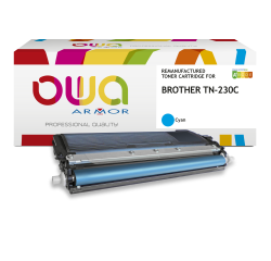 Toner remanufacturé OWA - standard - Cyan - pour BROTHER TN-240C, TN-230C