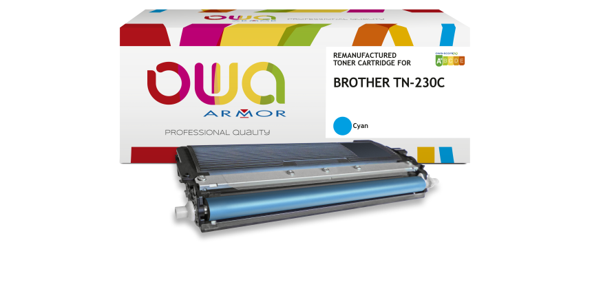 Toner remanufacturé OWA - standard - pour BROTHER TN-240C, TN-230C
