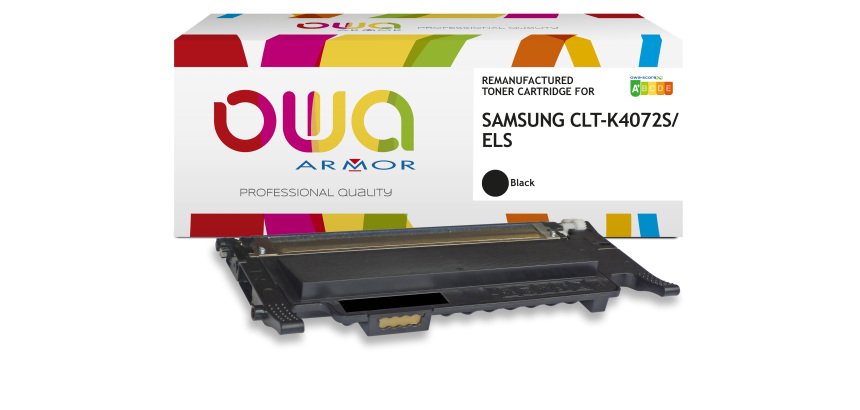 Toner remanufacturé OWA - standard - Noir - pour SAMSUNG CLT-K4072S/ELS