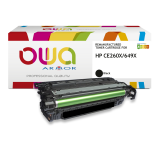 Toner remanufacturé OWA - haute capacité - Noir - pour HP CE260X