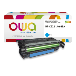 EN_Toner remanufacturé OWA - standard - Cyan - pour HP CE261A