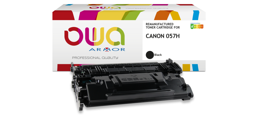 Toner remanufacturé OWA - haute capacité - Noir - pour CANON 057H