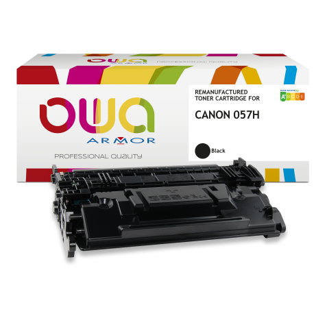 Toner remanufacturé OWA - haute capacité - Noir - pour CANON 057H