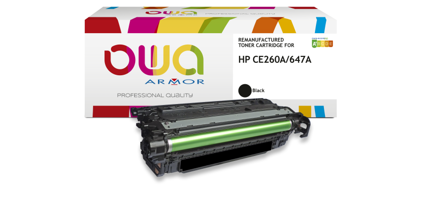 Wiederaufbereiteter Toner OWA - Standard - Schwarz - für HP CE260A