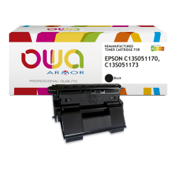 Toner remanufacturé OWA - haute capacité - Noir - pour EPSON C13S051170, C13S051173