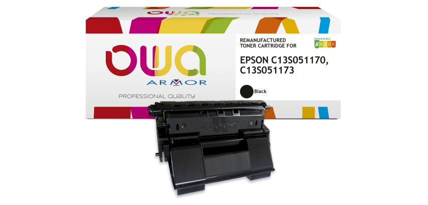 Toner remanufacturé OWA - haute capacité - Noir - pour EPSON C13S051170, C13S051173