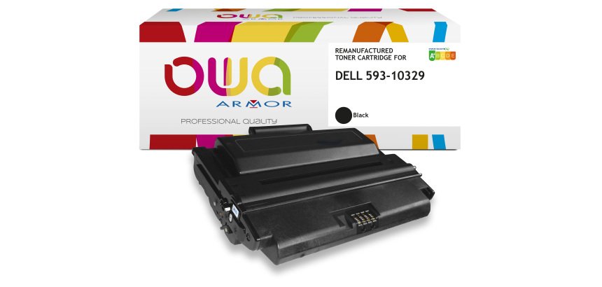 Toner remanufacturé OWA - haute capacité - Noir - pour DELL 593-10329