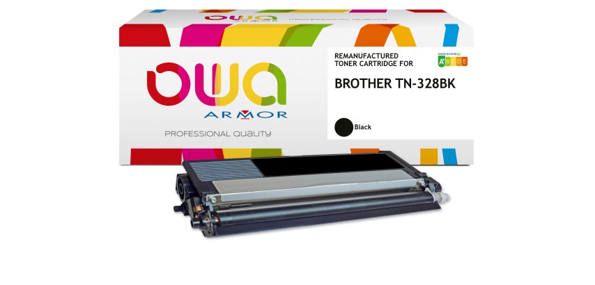 Toner remanufacturé OWA - haute capacité - Noir - pour BROTHER TN-328BK