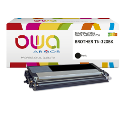 Toner remanufacturé OWA - standard - Noir - pour BROTHER TN-320BK