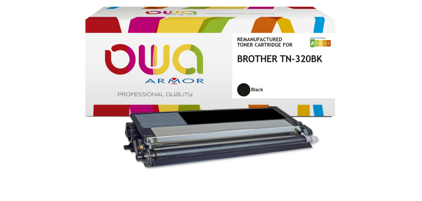 Toner remanufacturé OWA - standard - Noir - pour BROTHER TN-320BK