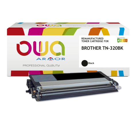 Toner remanufacturé OWA - standard - Noir - pour BROTHER TN-320BK