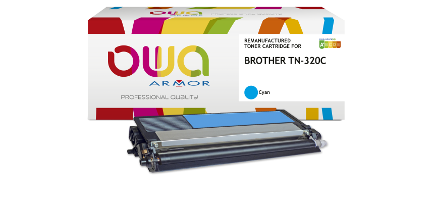 Toner remanufacturé OWA - standard - pour BROTHER TN-320C