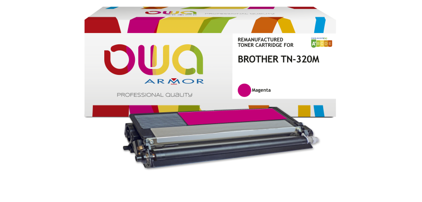 Toner remanufacturé OWA - standard - pour BROTHER TN-320C