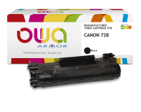Toner remanufacturé OWA - standard - Noir - pour CANON 728