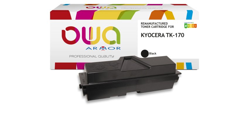 Toner remanufacturé OWA - standard - Noir - pour KYOCERA TK-170
