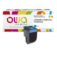 Toner remanufacturé OWA - standard - pour LEXMARK C540H1CG, C540H2CG