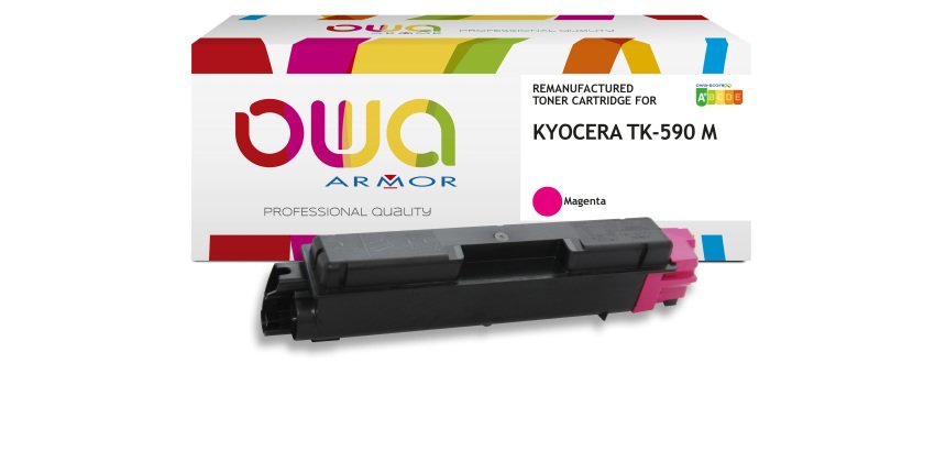 Toner remanufacturé OWA - standard - pour KYOCERA TK-590 C