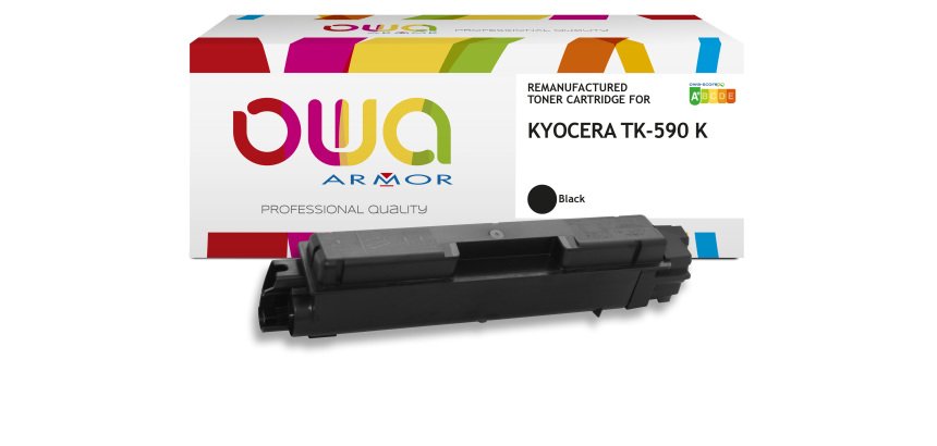 Toner remanufacturé OWA - standard - Noir - pour KYOCERA TK-590 K