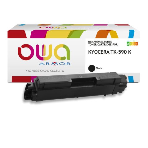 Toner remanufacturé OWA - standard - Noir - pour KYOCERA TK-590 K