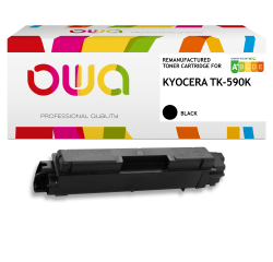 Toner remanufacturé OWA - standard - Noir - pour KYOCERA TK-590K