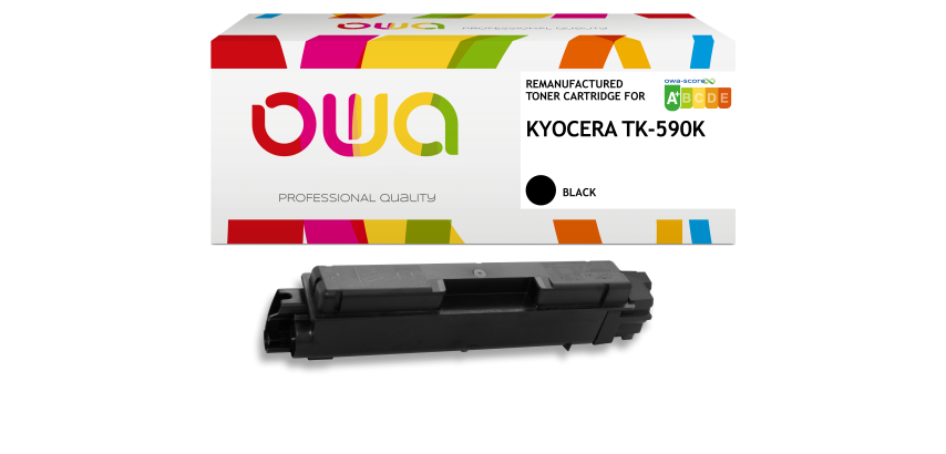 Toner remanufacturé OWA - standard - Noir - pour KYOCERA TK-590 K