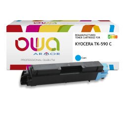 Toner remanufacturé OWA - standard - pour KYOCERA TK-590 C