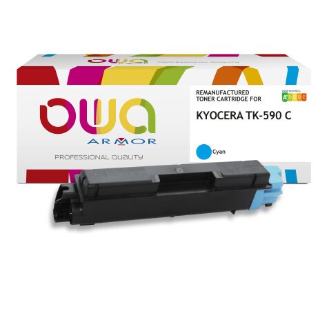 Toner remanufacturé OWA - standard - pour KYOCERA TK-590 C
