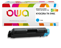 Toner remanufacturé OWA - standard - pour KYOCERA TK-590 C