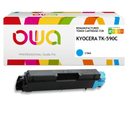 Toner remanufacturé OWA - standard - pour KYOCERA TK-590 C